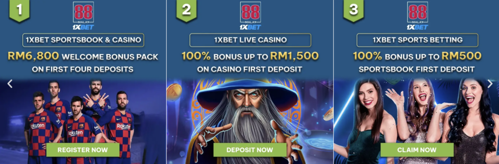 1XBET Malaysia latest login link – Register & Get €300 bonus